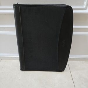 Leather Canvas Zip Around Portfolio Padfolio Organizer iPad Notebook Laptop Case